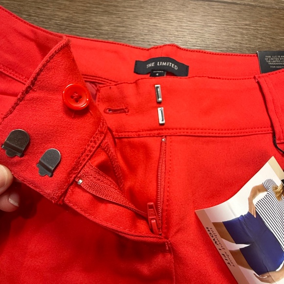 The Limited NWT Women's Tailored Shorts, Red, Size 4, 4.5" Inseam Summer - Picture 5 of 10